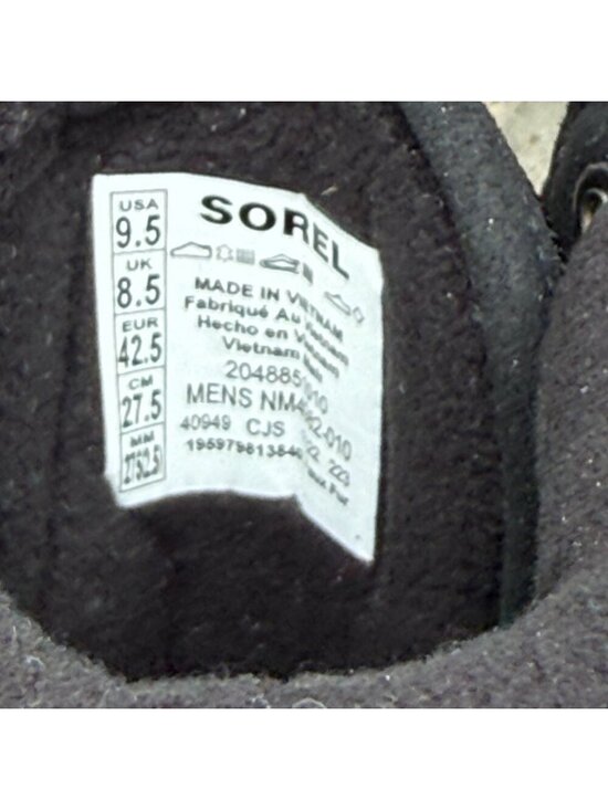 SOREL ANEKENY II HIKER WATERPROOF 9.5 Men\'s Outdoor Boot Black Gorpcore New
